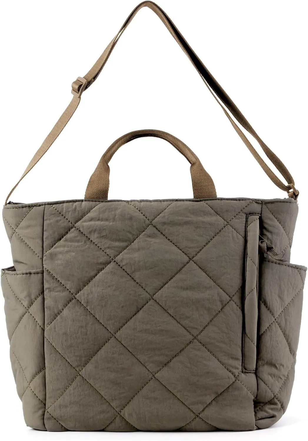 Juoxeepy Quilted Tote Bag for Women Puffer Hobo Handbag Lightweight Quilted Padding Shoulder Bag Nylon Padded Crossbody Bag