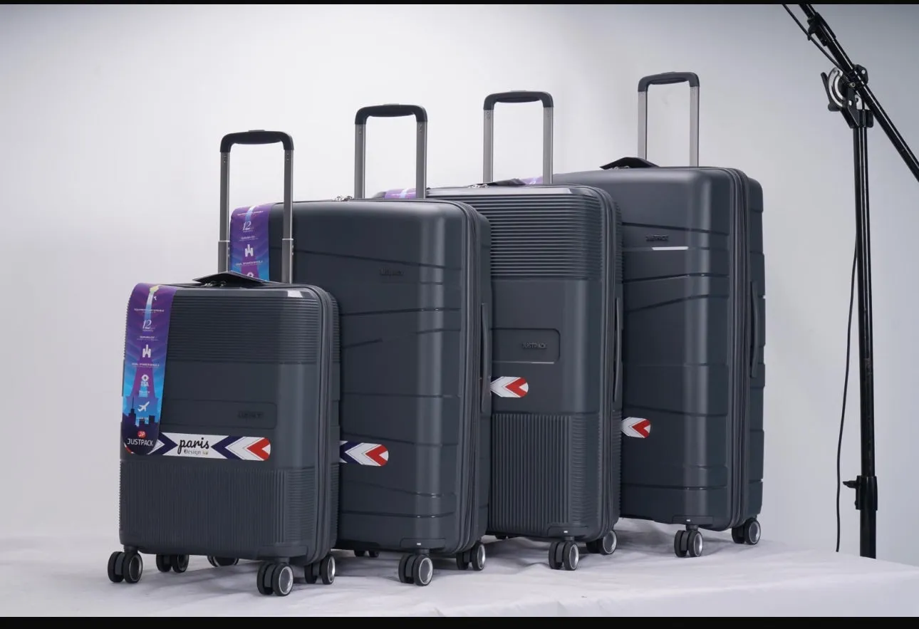 Justpack Pl106-  PP unbreakable 8 wheels luggage set of 4
