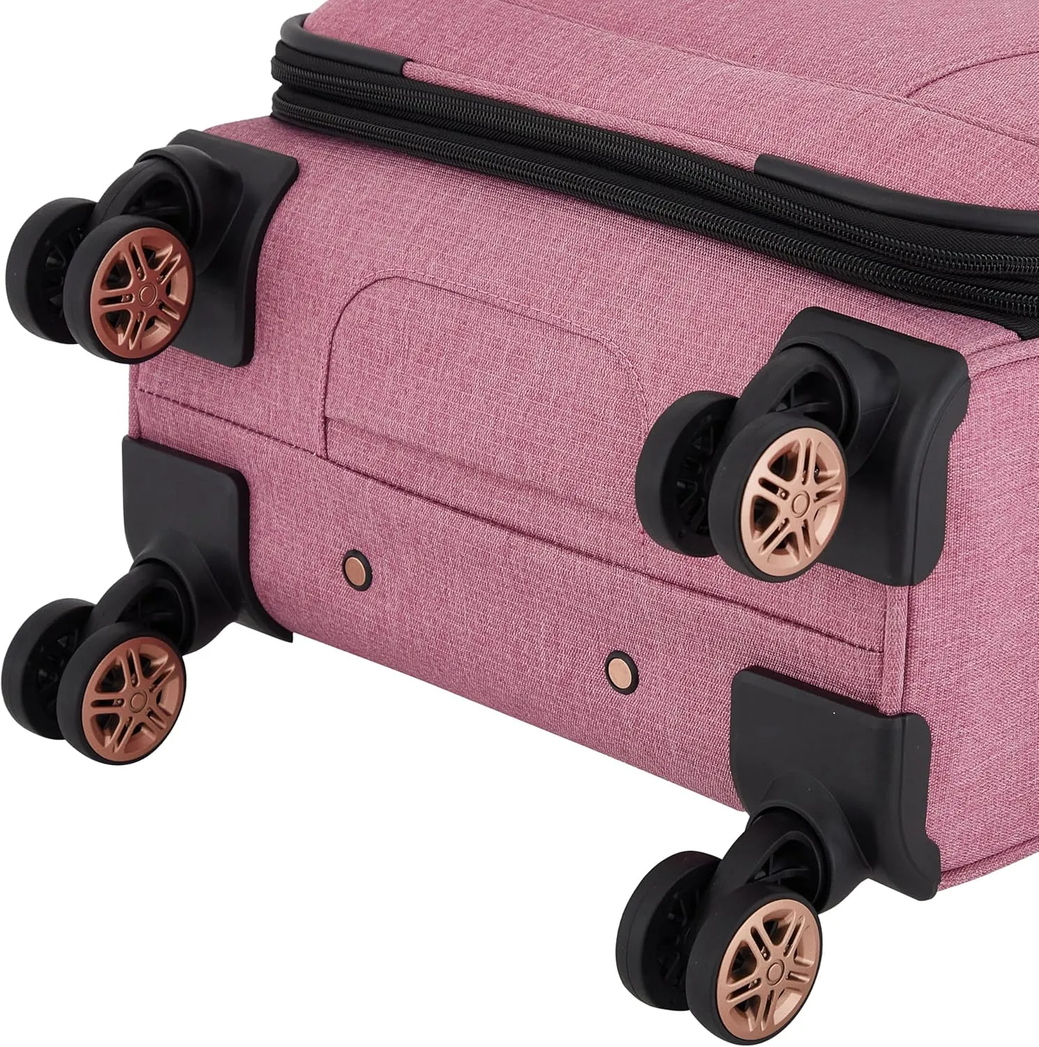 kensie Hudson Softside Spinner Luggage, Mellow Mauve, 3-Piece Set (16/20/28)