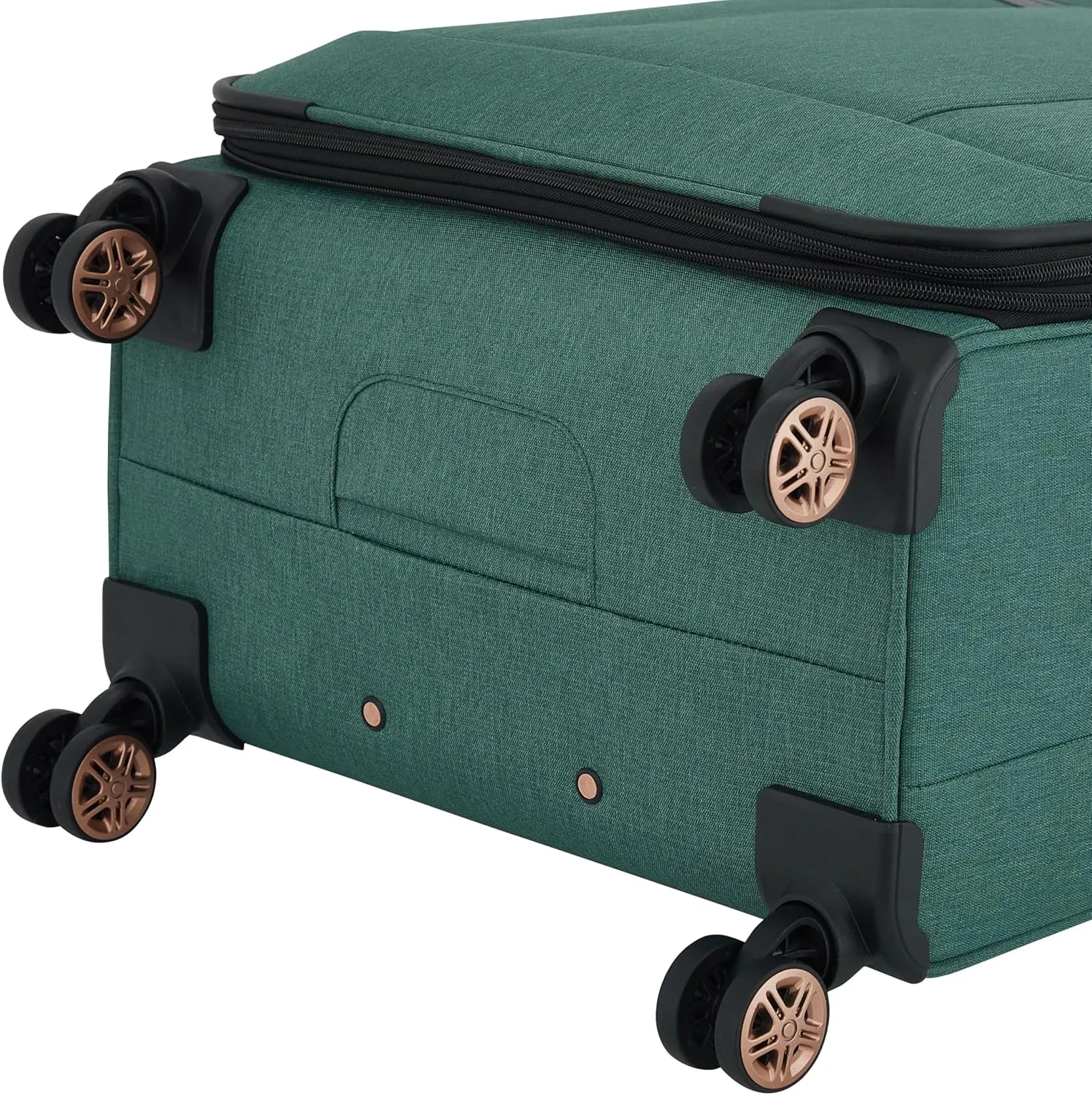 kensie Hudson Softside Spinner Luggage, Smoke Pine, 3-Piece Set (16/20/28)