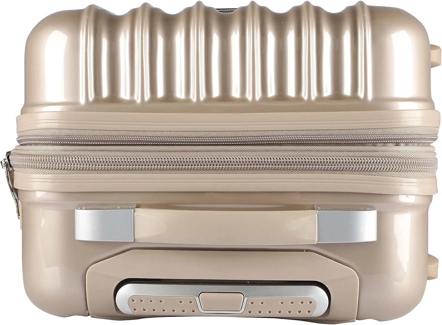 kensie Women's Alma Hardside Spinner Luggage, Pale Gold, 3-Piece Set (20/24/28)