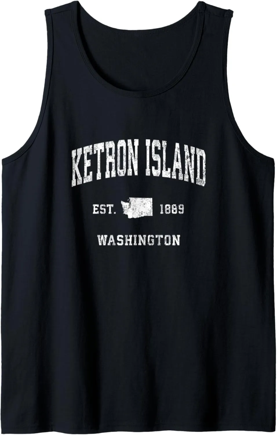 Ketron Island Washington WA Vintage Athletic Sports Design Tank Top