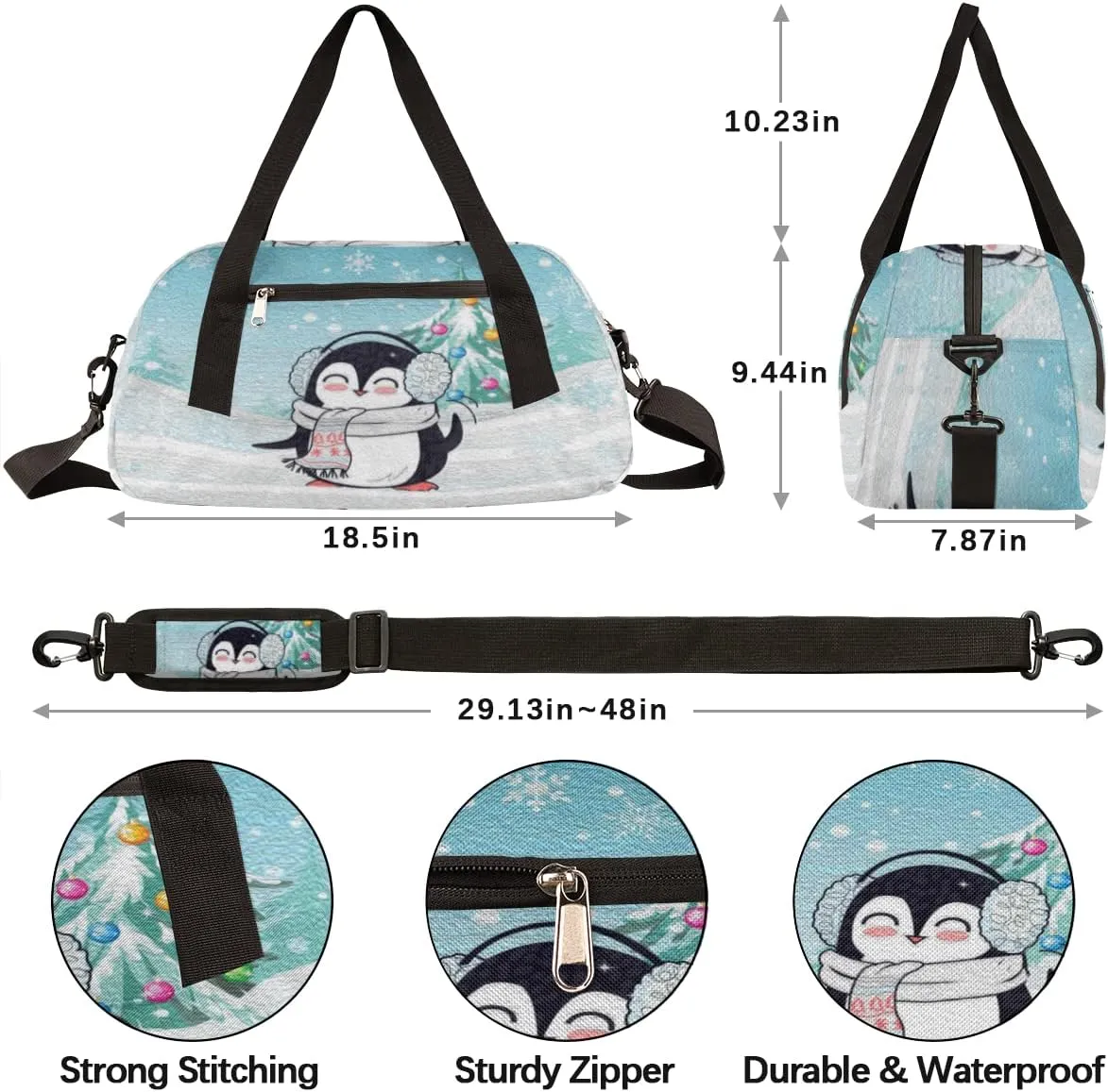 Kids Duffel Bag for Girls Boys Teen Dance Bag Overnight Small Duffel Bag Carry On Weekend Sports Gym Travel Bag, Multicolor 6