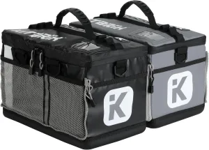 KitBrix Bag Bundle - 2x Sports Bags that Zip Together - Solid Waterproof Base - Triathlon Transition Bags - Multi-Use Duffle Bag for Wet & Muddy Gear - Gym Bag, Swim Bag, Soccer Bag - Black & Gray