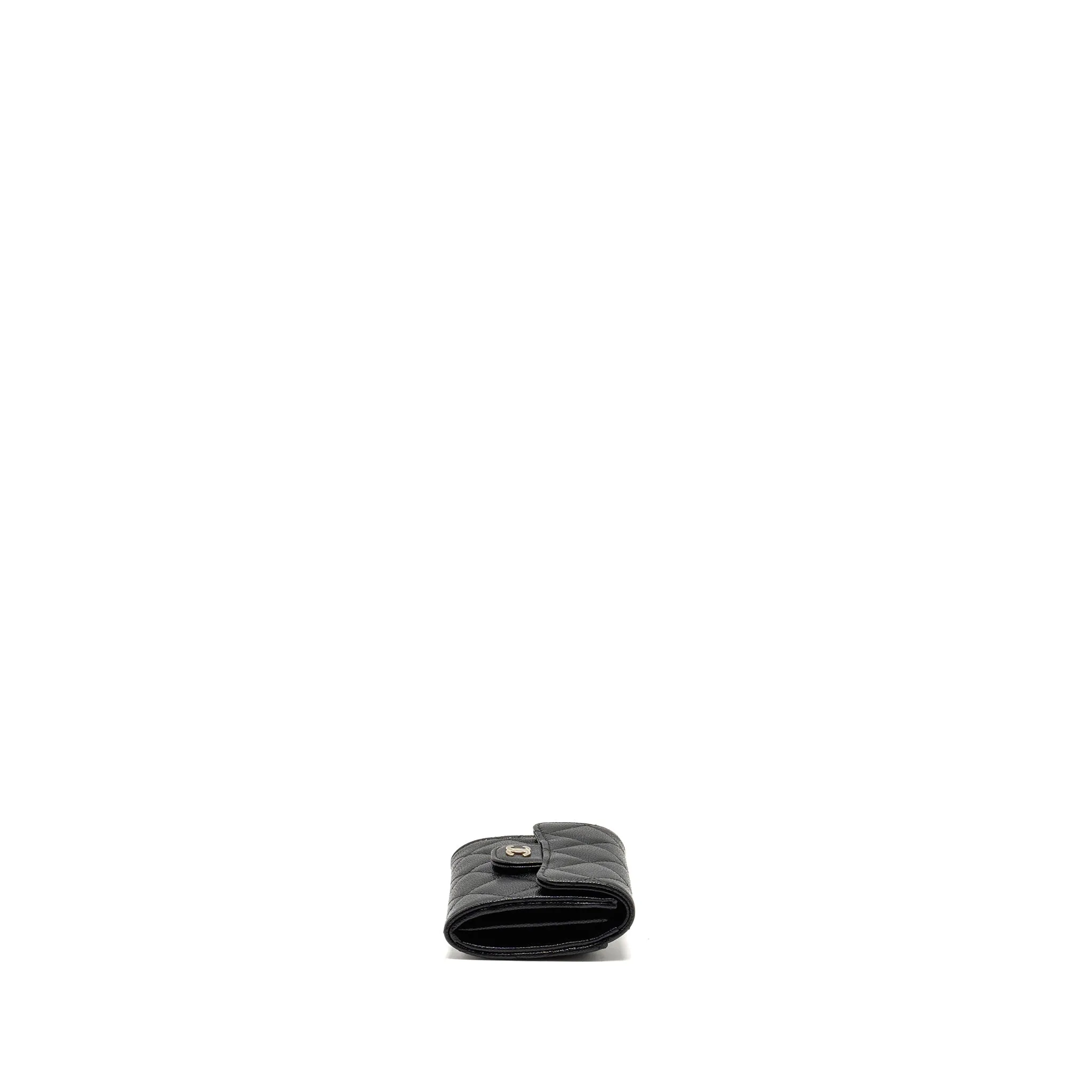 L Black (Microchip) Holder Classic Caviar Flap Trendy Card Hassle-free returns Chanel