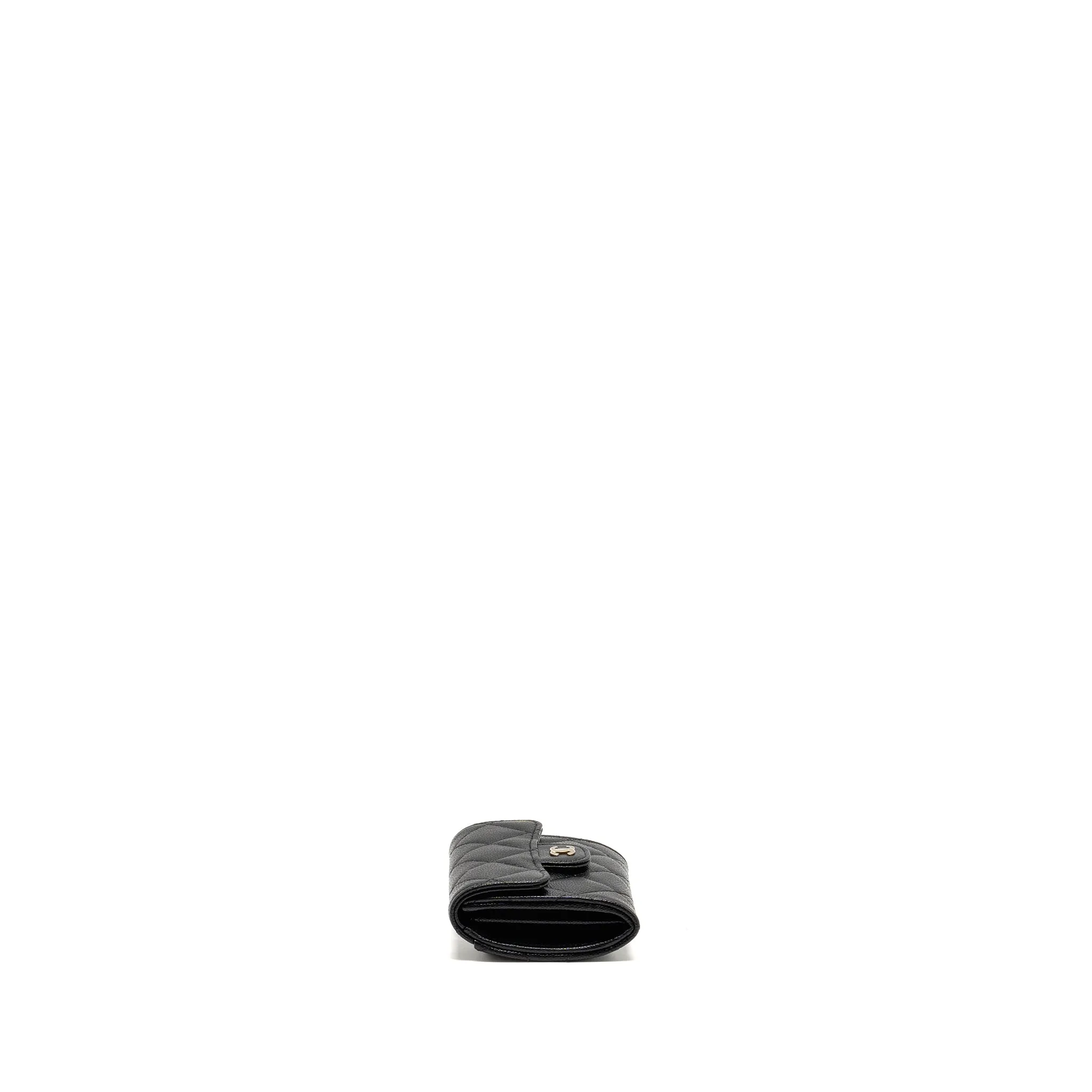 L Black (Microchip) Holder Classic Caviar Flap Trendy Card Hassle-free returns Chanel