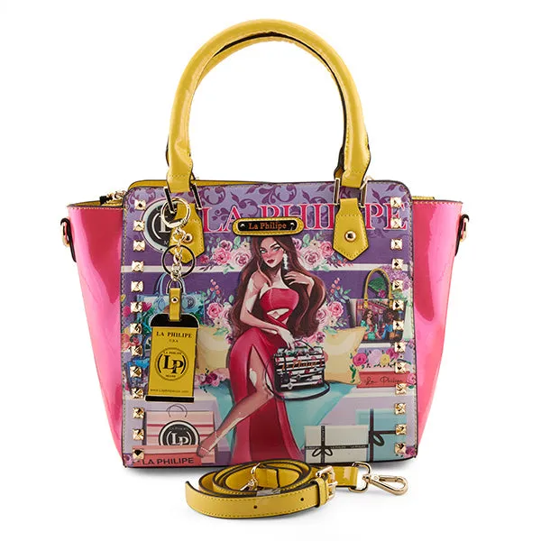 La Philipe Bold Beauty Handbag Satchel 100% Pu Leather Lp1022 15