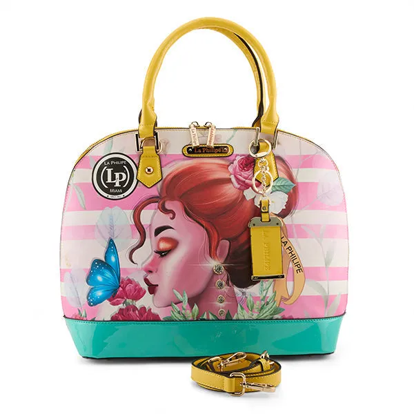 La Philipe Lp1027 14 Pink Beauty Handbag Women’s Pu Leather