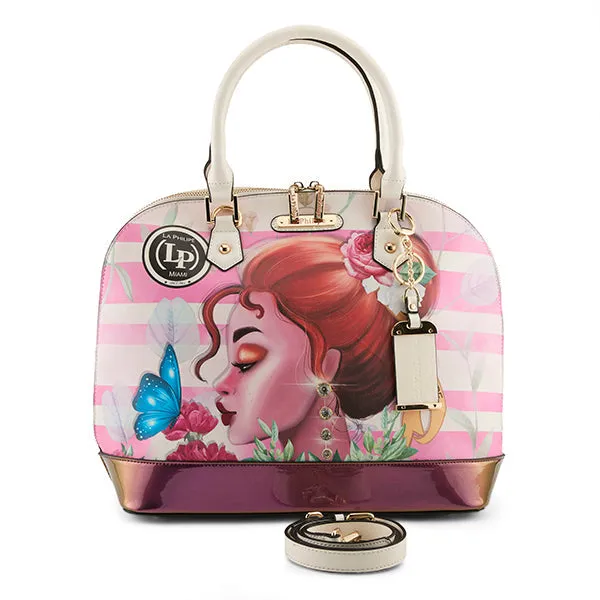 La Philipe Lp1027 14 Pink Beauty Handbag Women’s Pu Leather