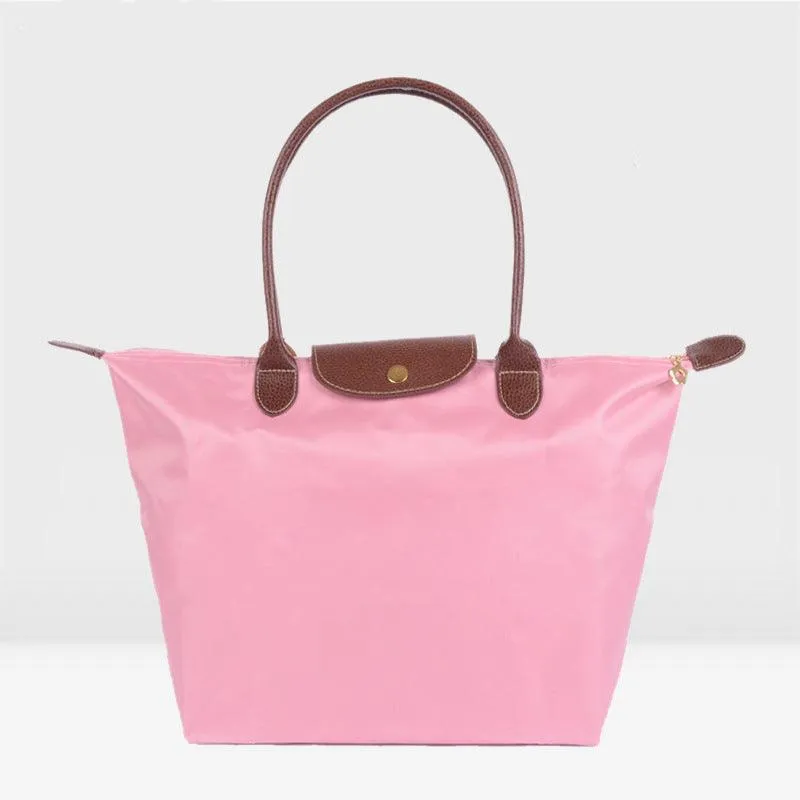 Ladies Folding Dumpling Beach Bag - Medium-sized PU Shopping Tote