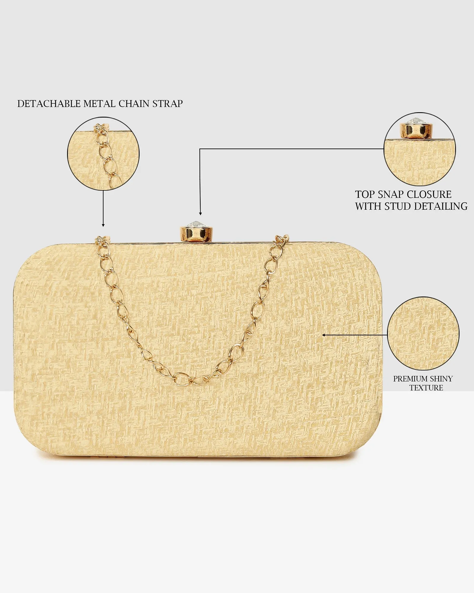 Ladies Gold Purse Handbag