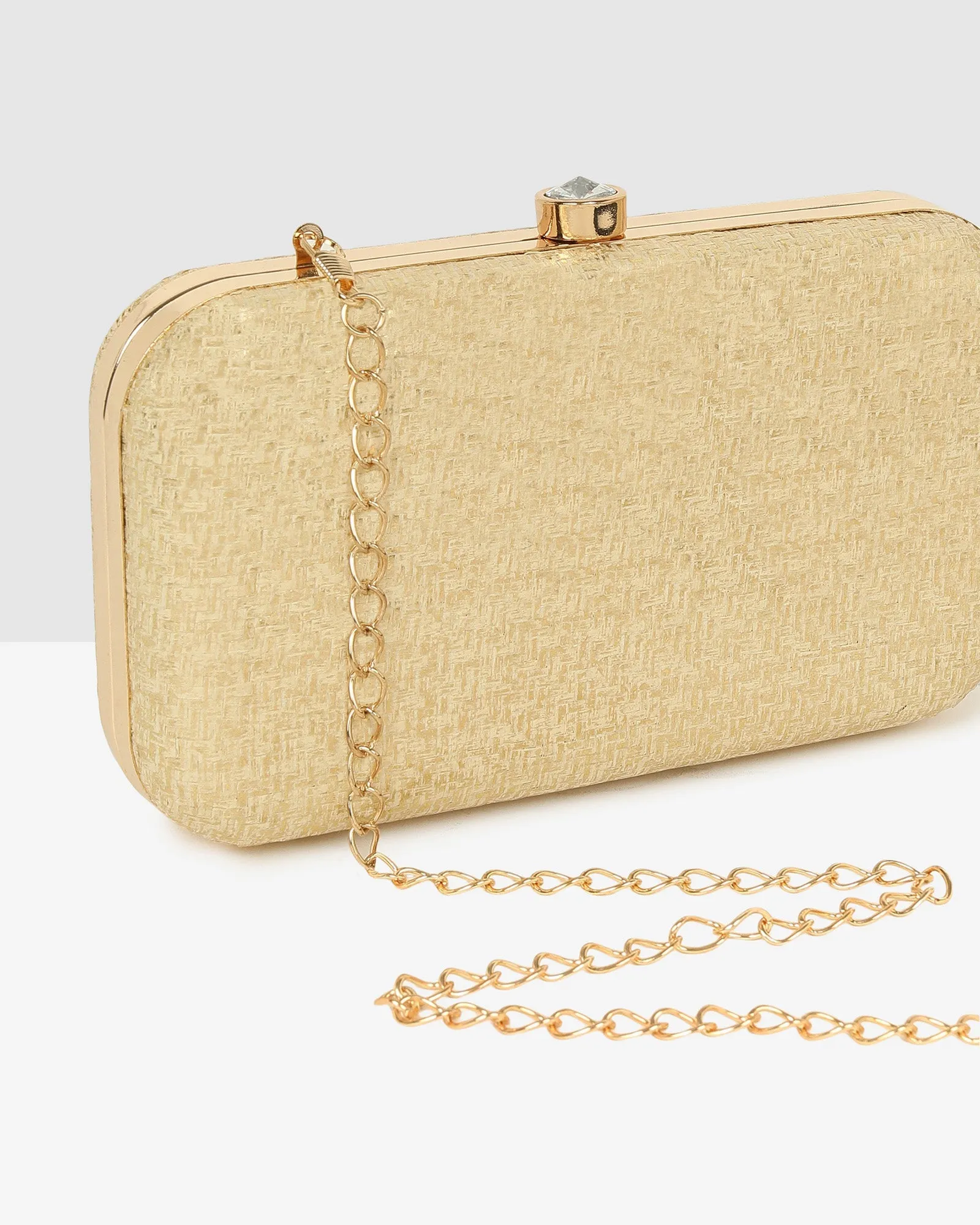 Ladies Gold Purse Handbag