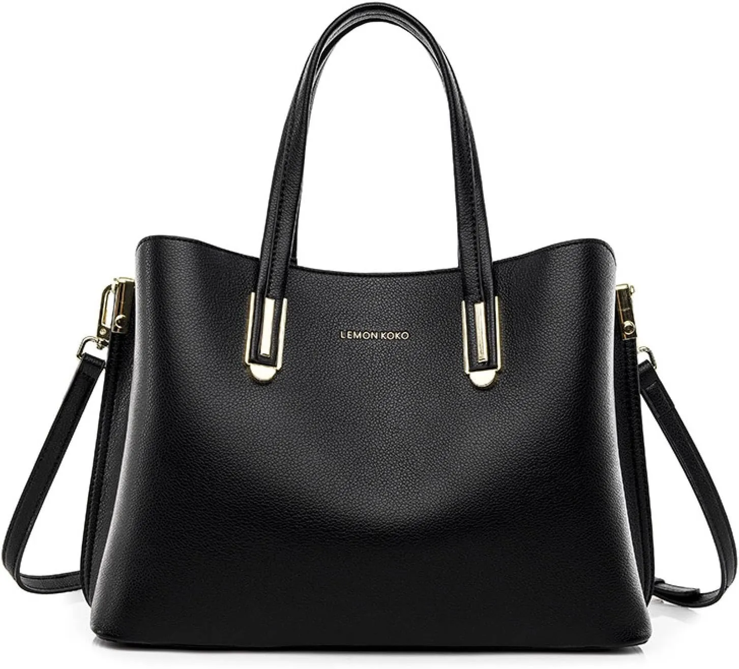 Ladies Handbag, Atmospheric Fashion Middle-Aged Mom Shoulder Crossbody Bag, Suitable for Work, Shopping, Party. Black