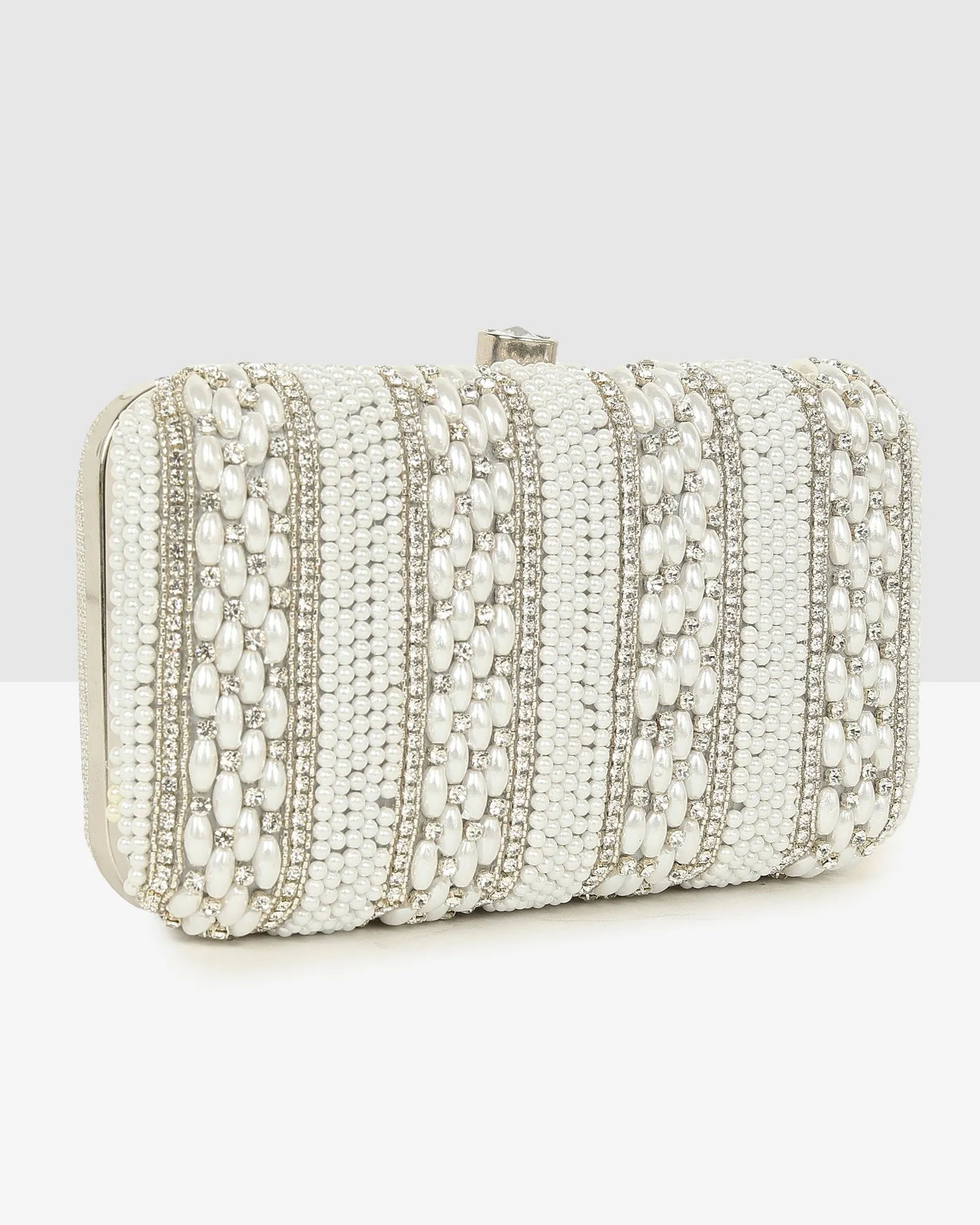 Ladies White Purse Handbag