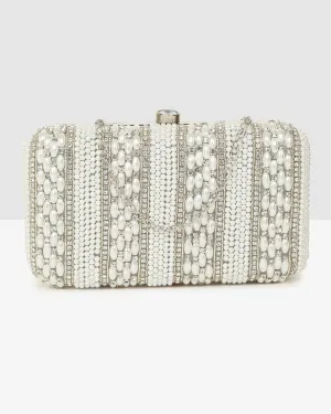 Ladies White Purse Handbag