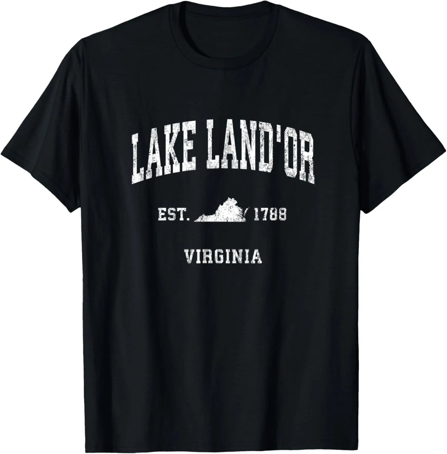 Lake Land'Or Virginia VA Vintage Athletic Sports Design T-Shirt