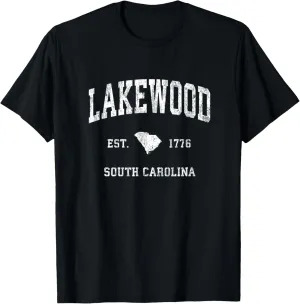 Lakewood South Carolina SC Vintage Athletic Sports Design T-Shirt