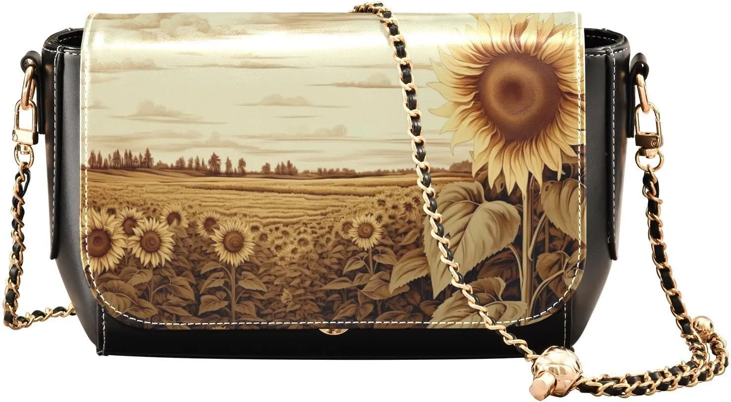 Landscapes Arch in Garden Leather Crossbody Purses for Women Trendy, Fashion Shoulder Bag, Leather Crossbody Bags