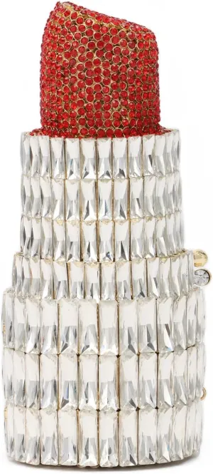 Lanpet Women Crystal Rhinestone Evening Bags Lipstick Shape Clutch Purses Vintage Wedding Party Banquet Handbag