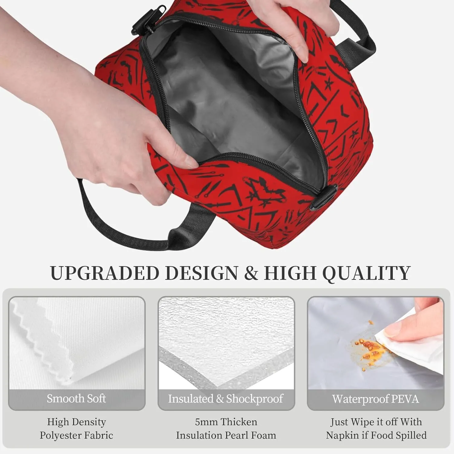 Large Capacity Backpack Camping Tote Shoulder Bag Combination 2 Piece Set Daypack For Daily Travel