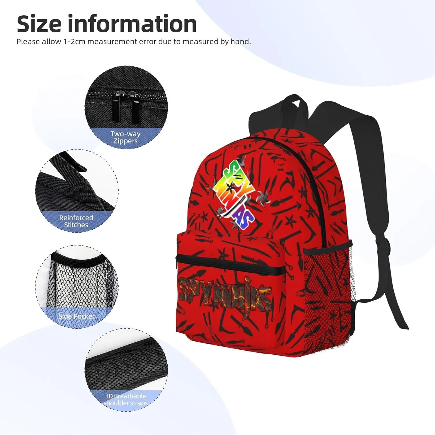 Large Capacity Backpack Camping Tote Shoulder Bag Combination 2 Piece Set Daypack For Daily Travel