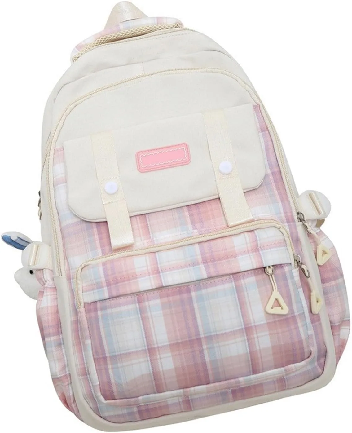 Large Capacity Backpack Casual Daypacks Student School Backpack Aesthetic Backpack Travel Bag for Teens Girls, White, as the pic show