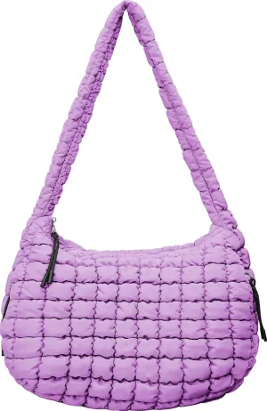 Large Puffer Tote Bag for Women Quilted Crossbody Bag, Hobo Quilted Tote Bag Crossbody Shoulder Handbags Puff Purse