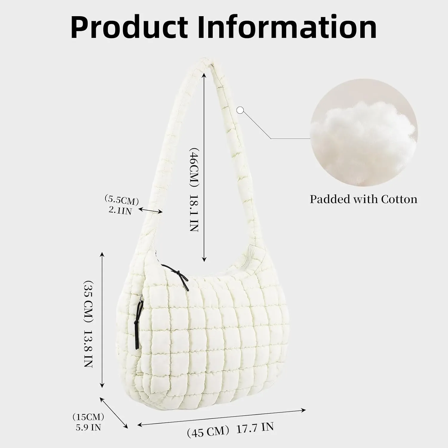 Large Quilted Tote Bag Crossbody Puffer Tote Bags for Women Quilted Hobo Bags Carryall Shoulder Bubble Bag
