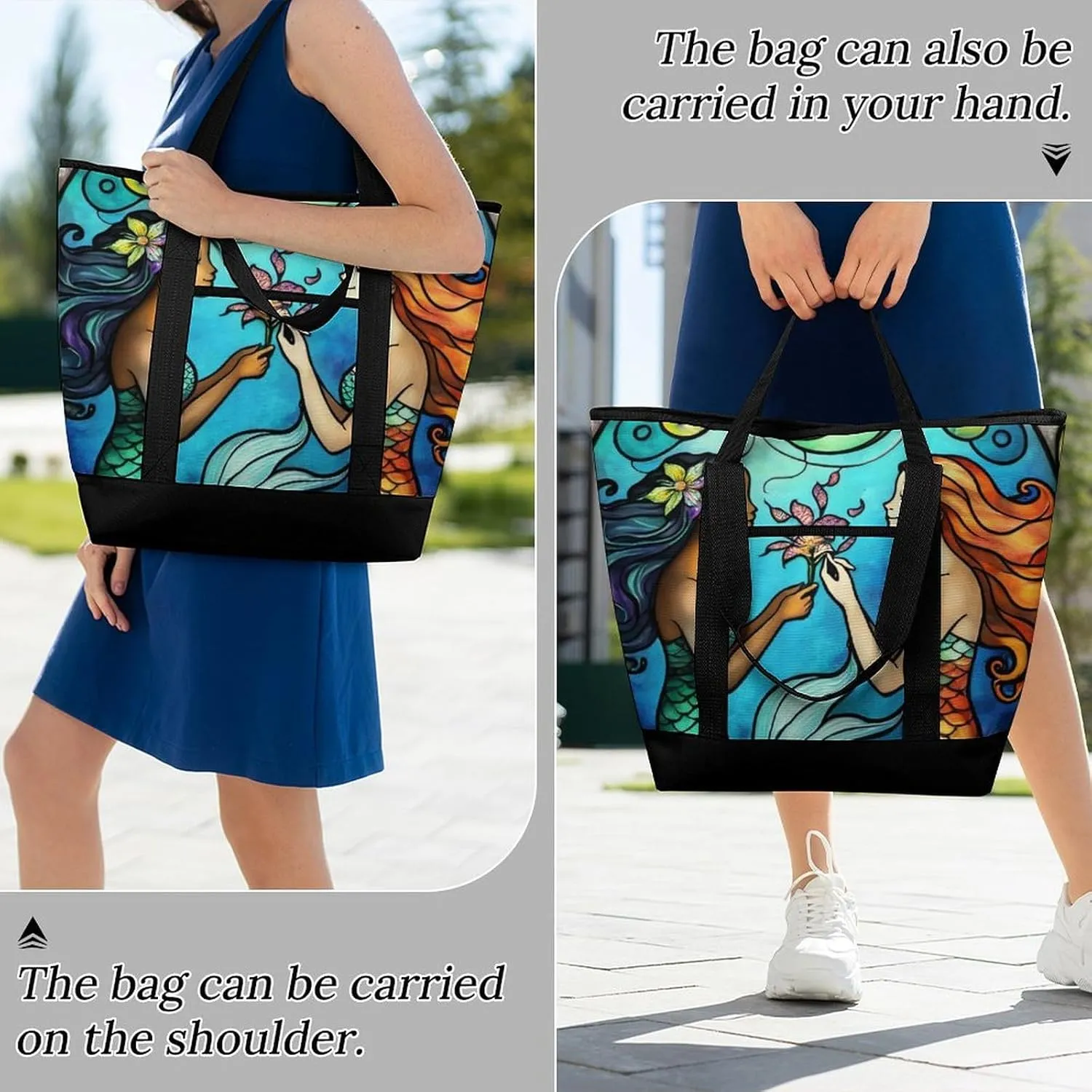 Large Thermal Shopping Tote Bag Travel Friendly Fashion Handbag Commuter Bag