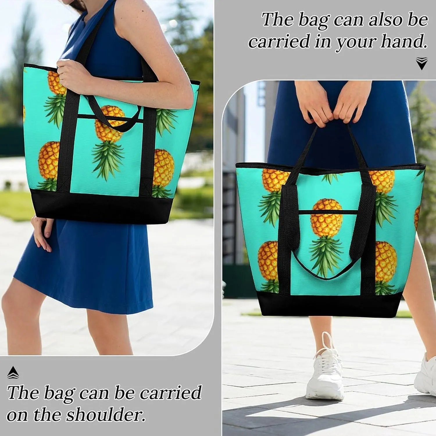 Large Thermal Shopping Tote Bag Travel Friendly Fashion Handbag Commuter Bag