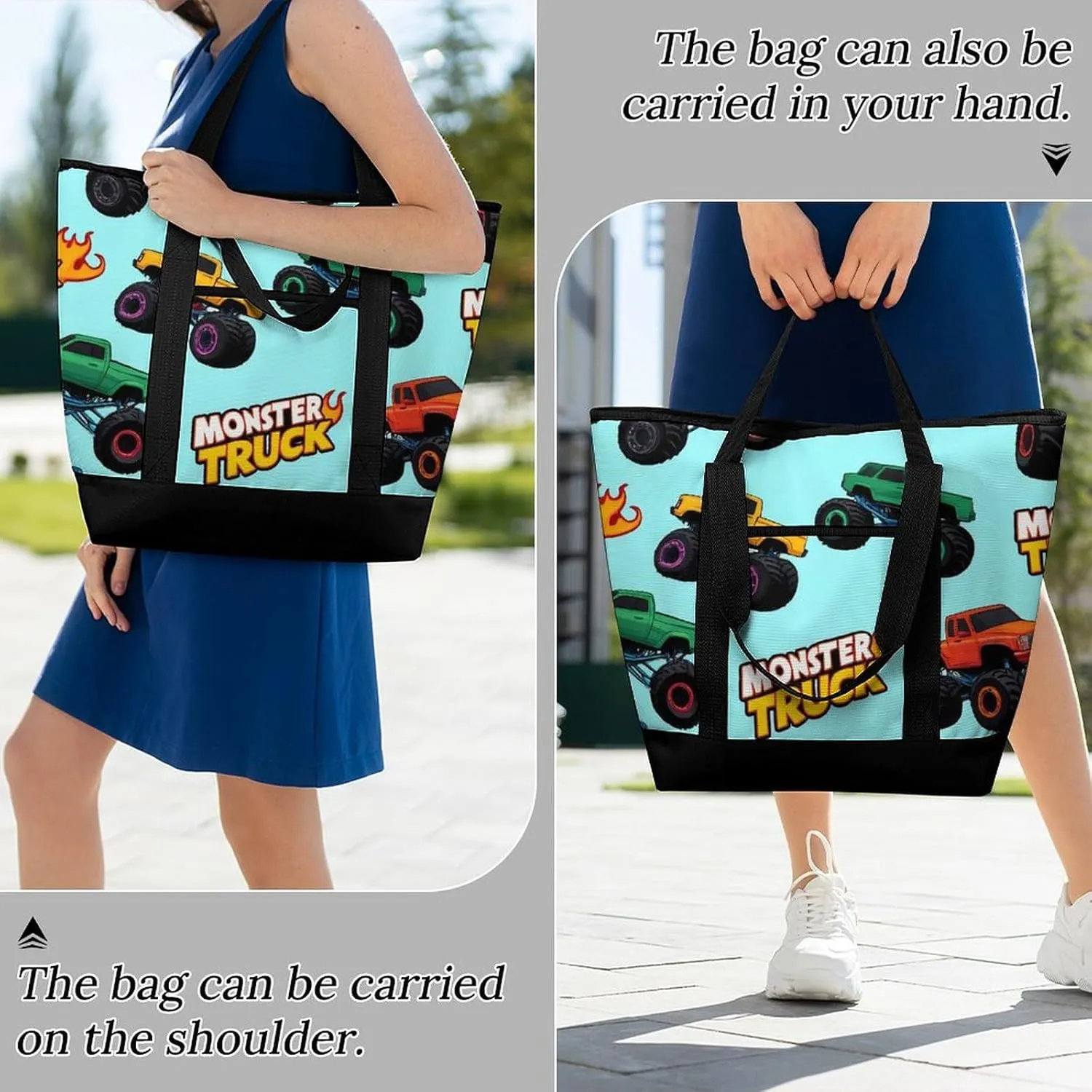 Large Thermal Shopping Tote Bag Travel Friendly Fashion Handbag Commuter Bag