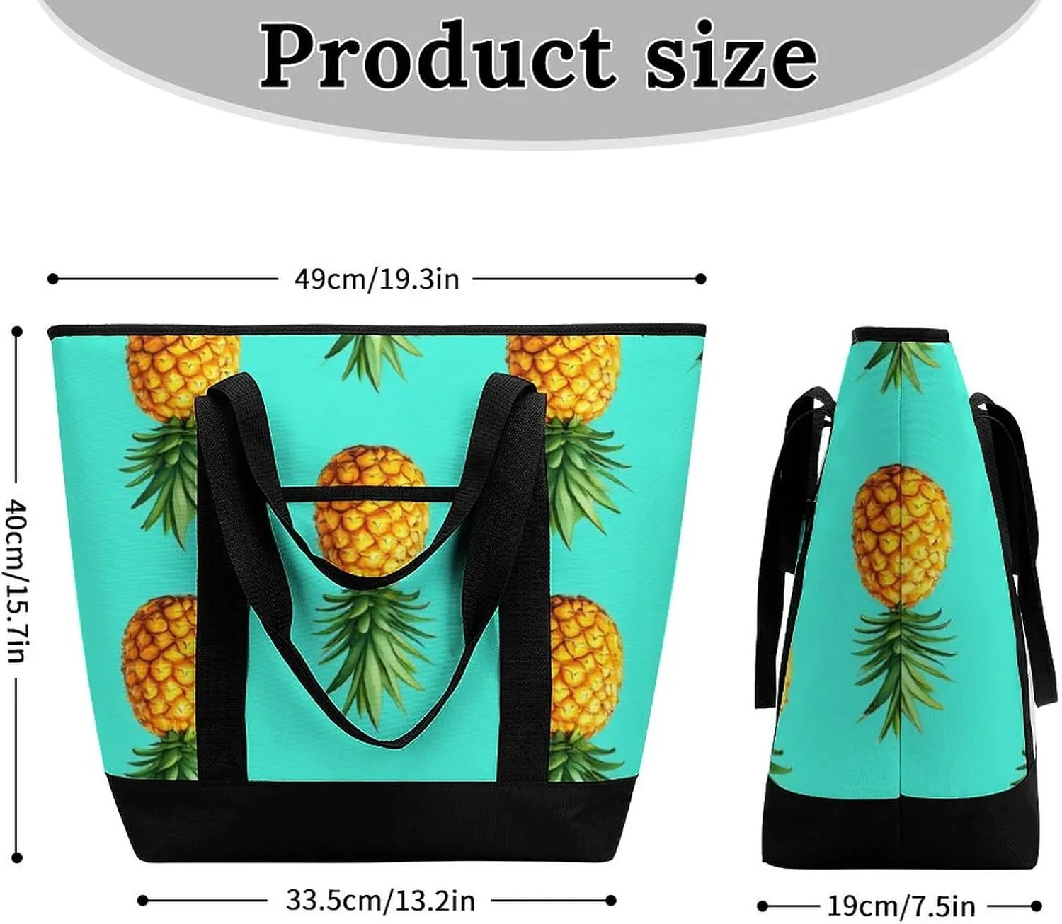 Large Thermal Shopping Tote Bag Travel Friendly Fashion Handbag Commuter Bag