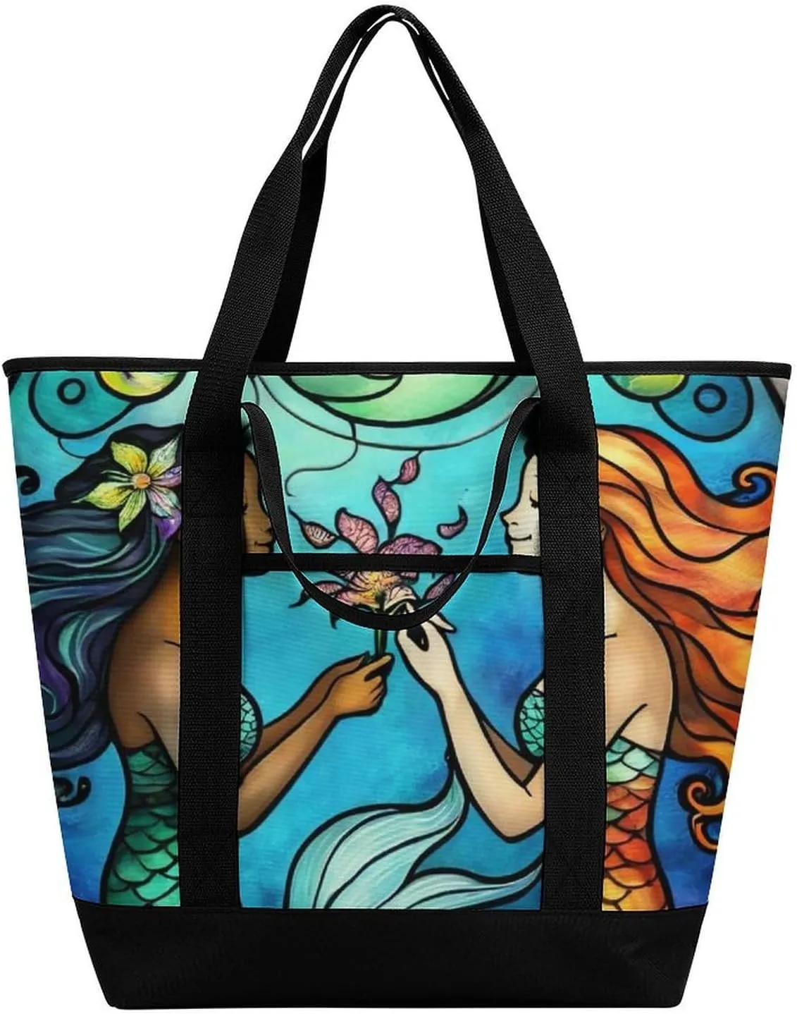 Large Thermal Shopping Tote Bag Travel Friendly Fashion Handbag Commuter Bag