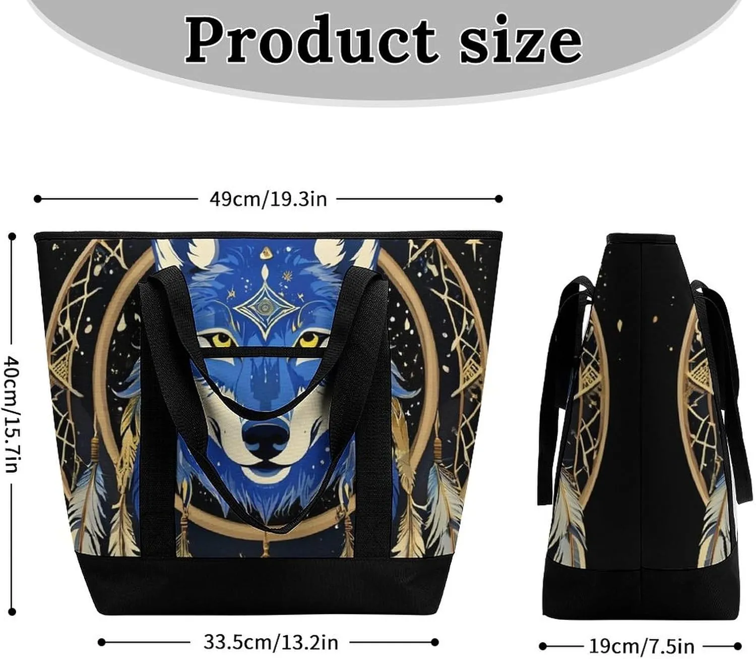 Large Thermal Shopping Tote Bag Travel Friendly Fashion Handbag Commuter Bag