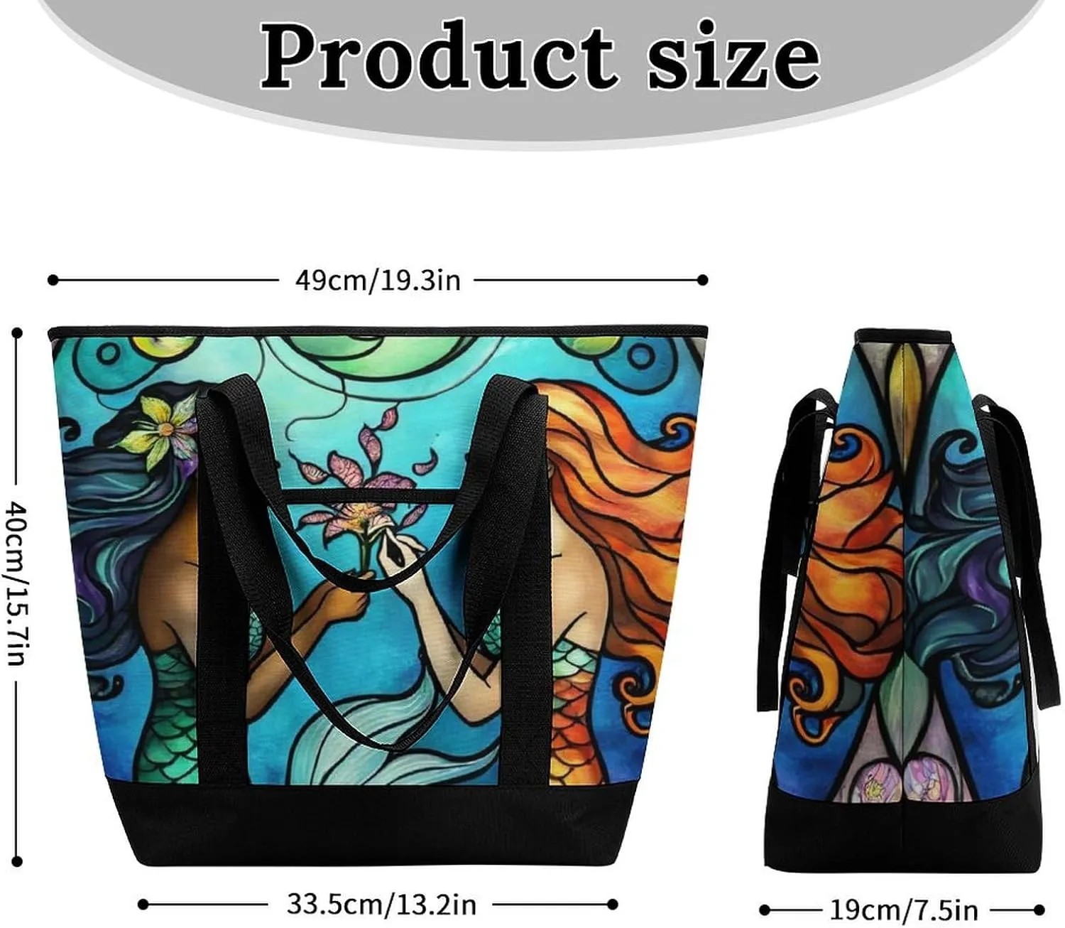 Large Thermal Shopping Tote Bag Travel Friendly Fashion Handbag Commuter Bag