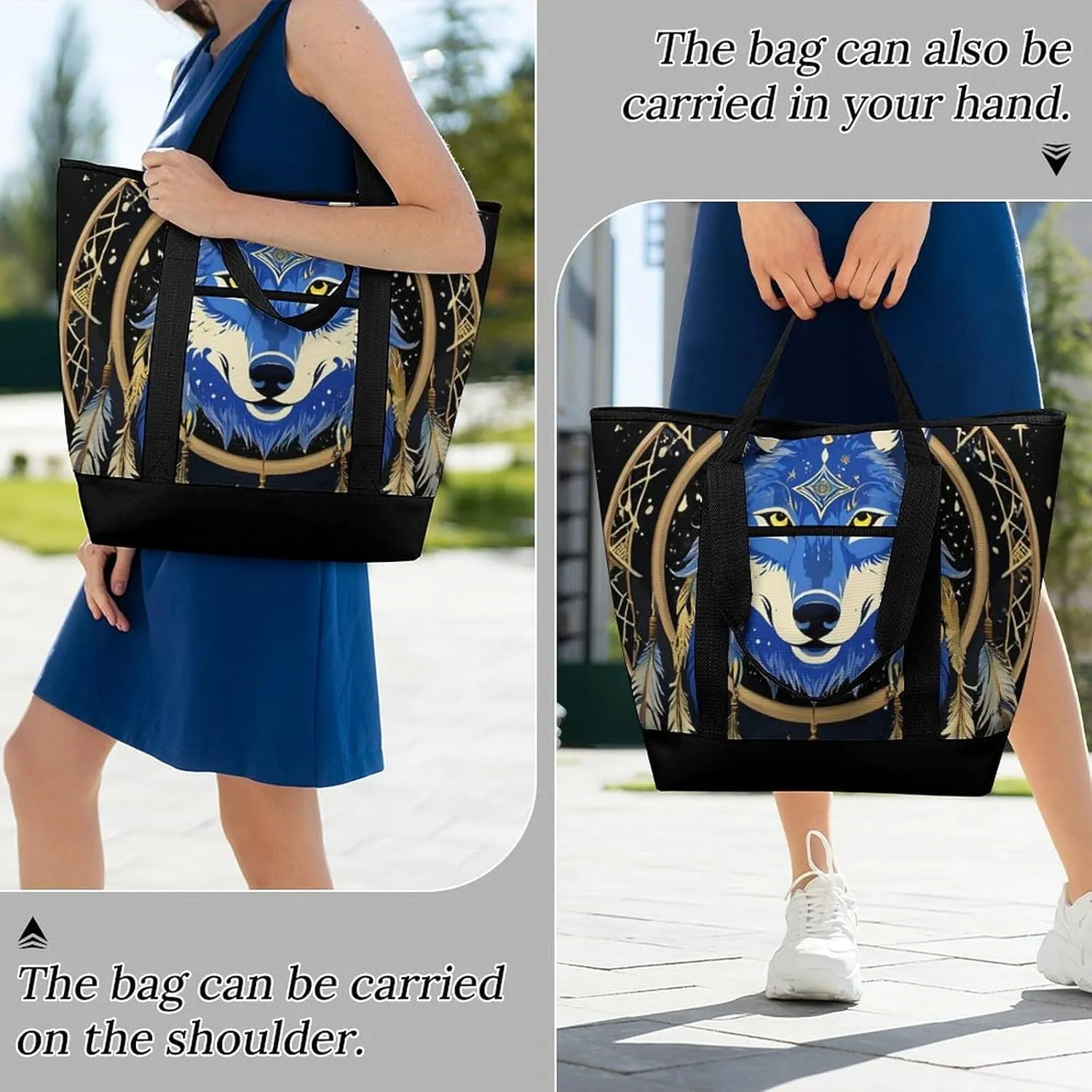 Large Thermal Shopping Tote Bag Travel Friendly Fashion Handbag Commuter Bag