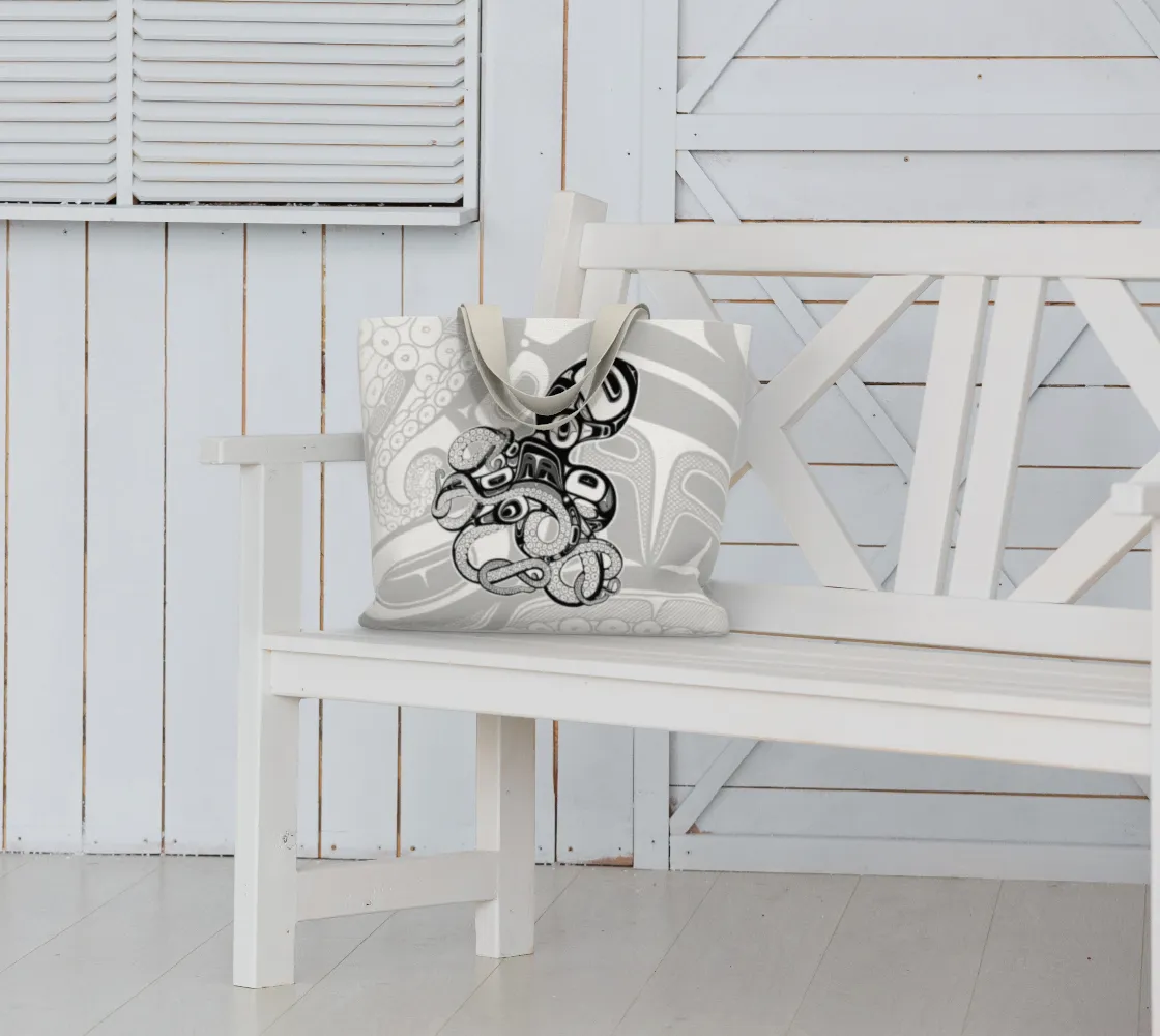 Large Tote Bag- Haida Octopus