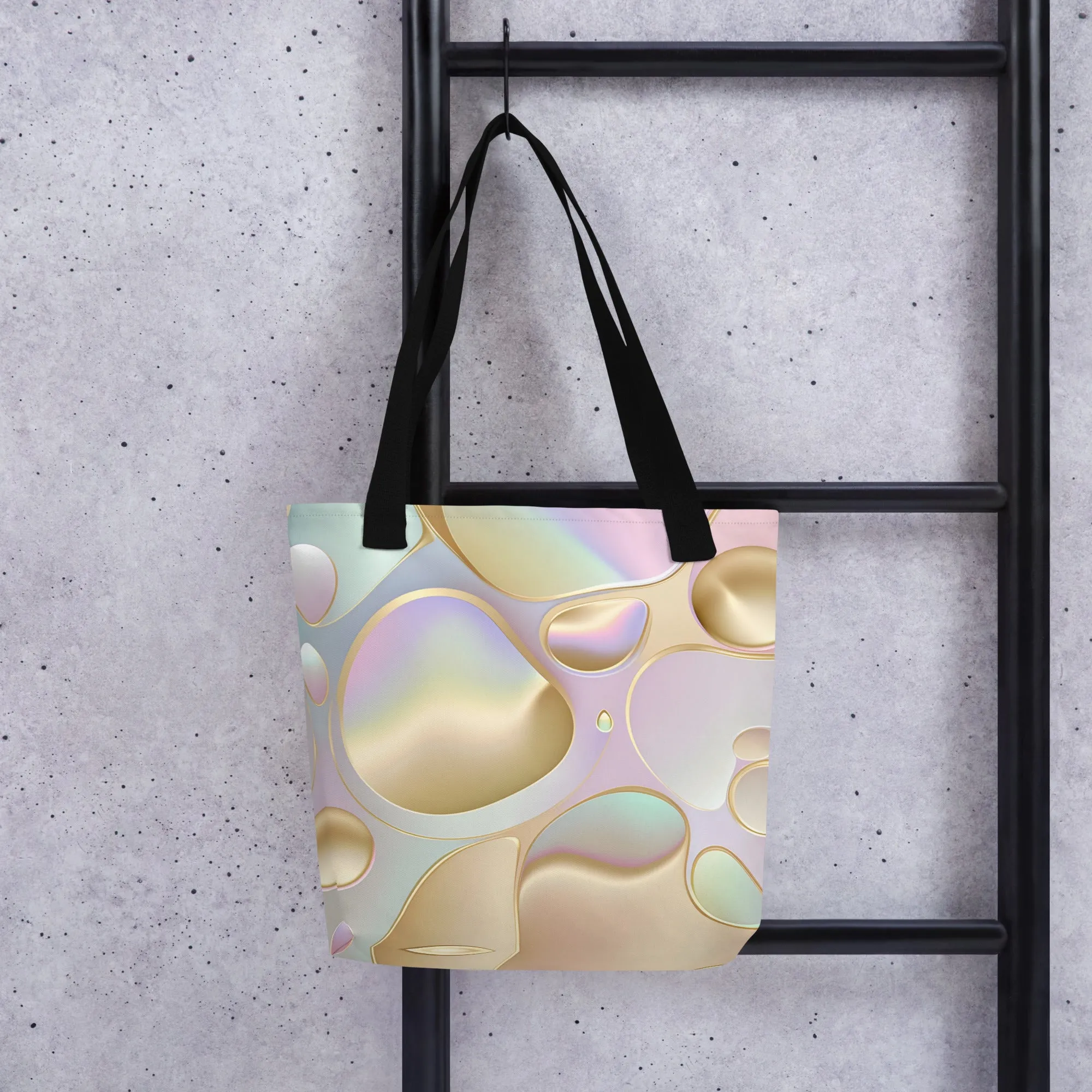Lavender Bubbly All Over Print Tote Bag
