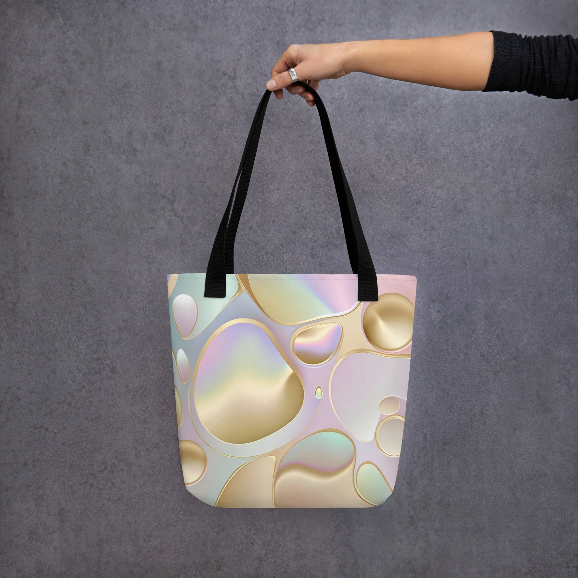 Lavender Bubbly All Over Print Tote Bag