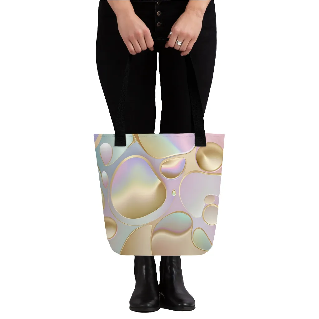 Lavender Bubbly All Over Print Tote Bag