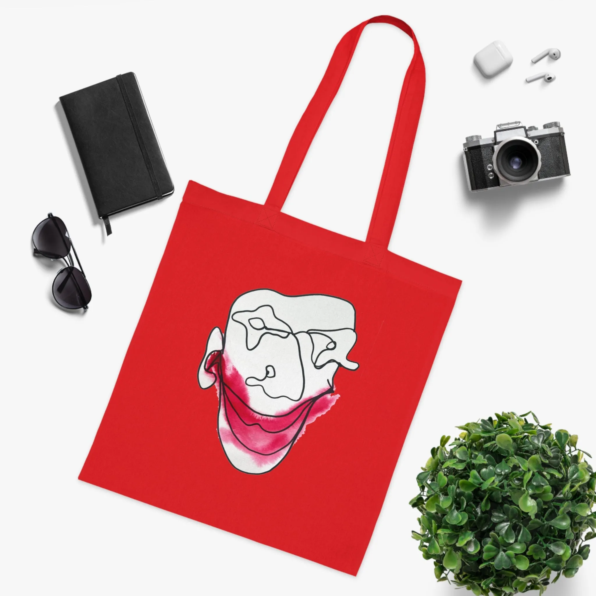 Let's Laugh - Versatile 100% Cotton Tote: Vibrant Colors, Light & Practical