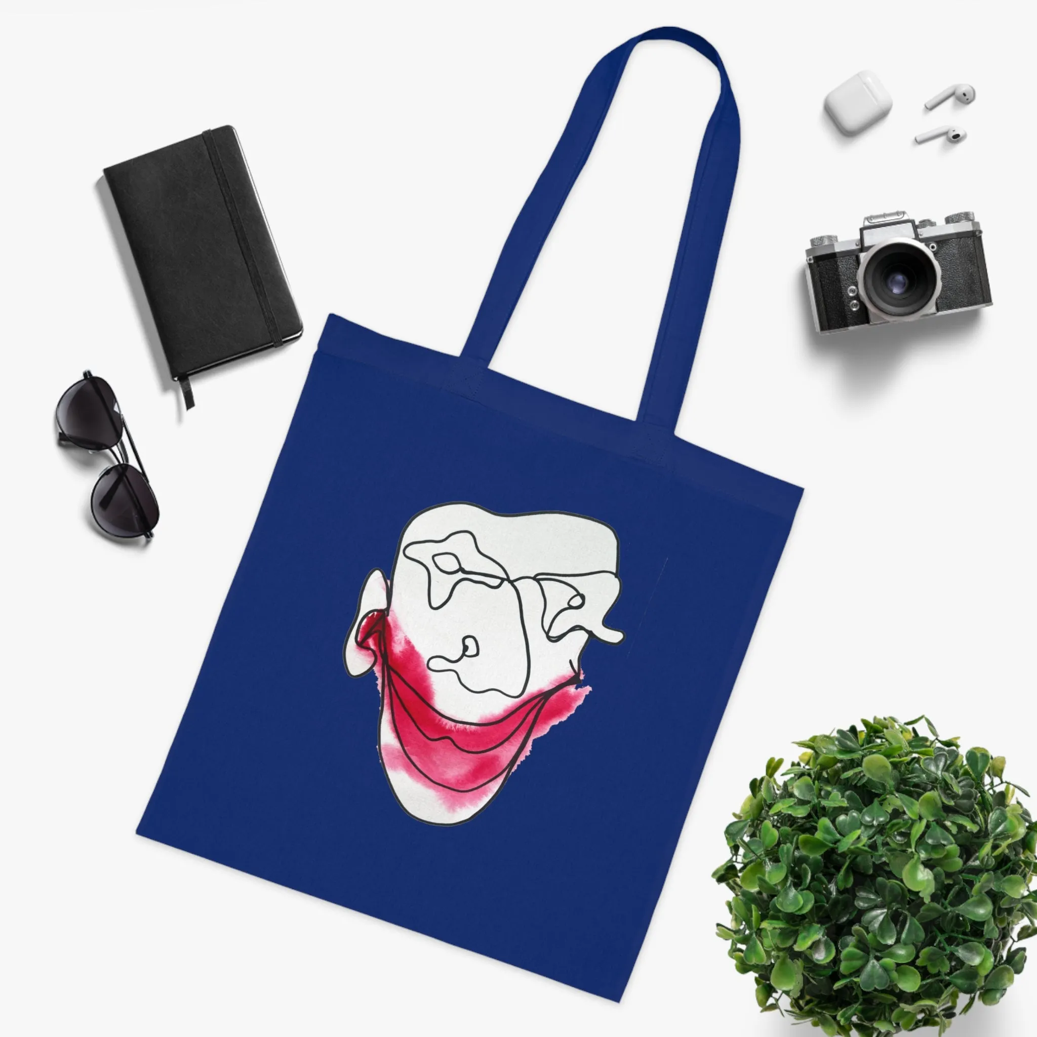 Let's Laugh - Versatile 100% Cotton Tote: Vibrant Colors, Light & Practical