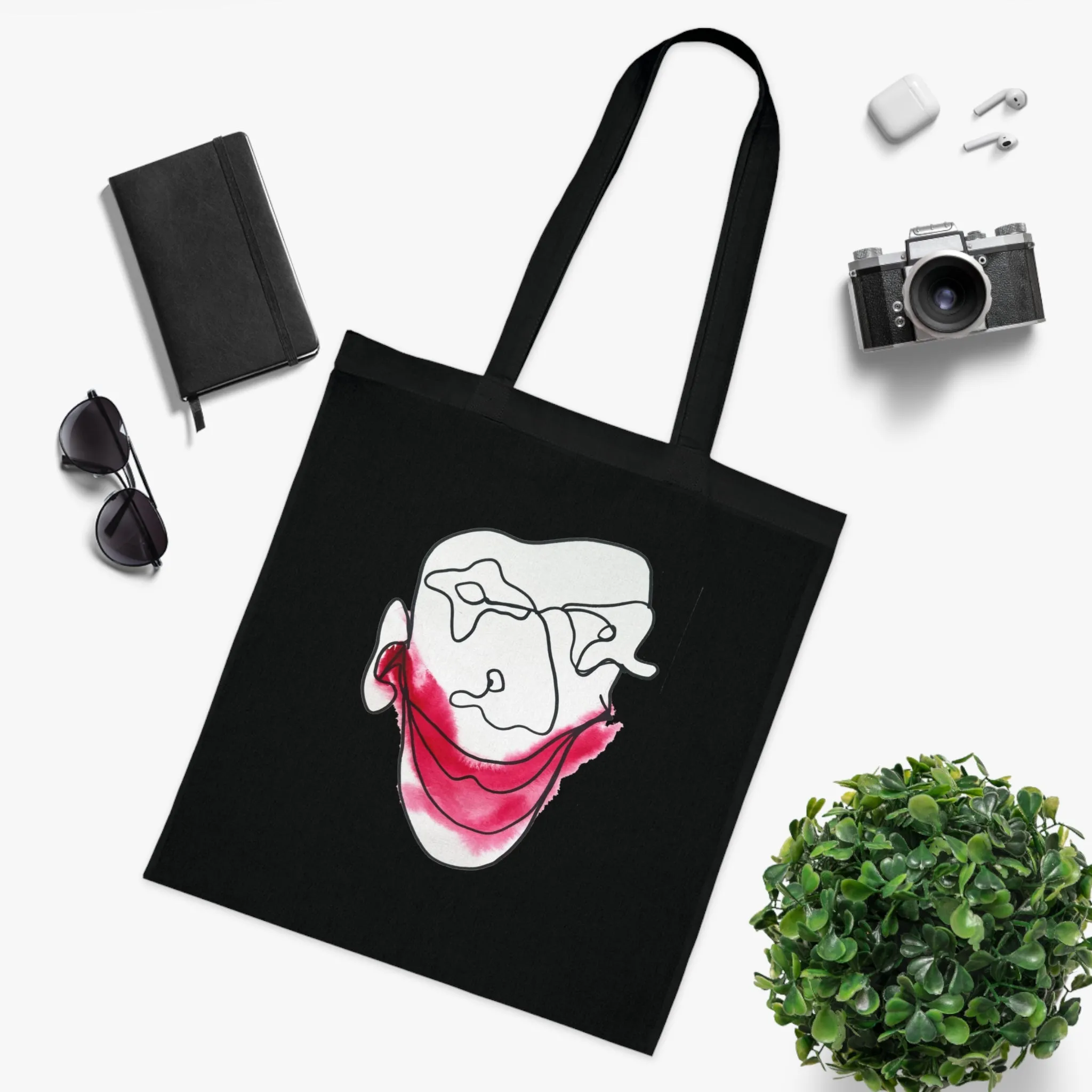 Let's Laugh - Versatile 100% Cotton Tote: Vibrant Colors, Light & Practical