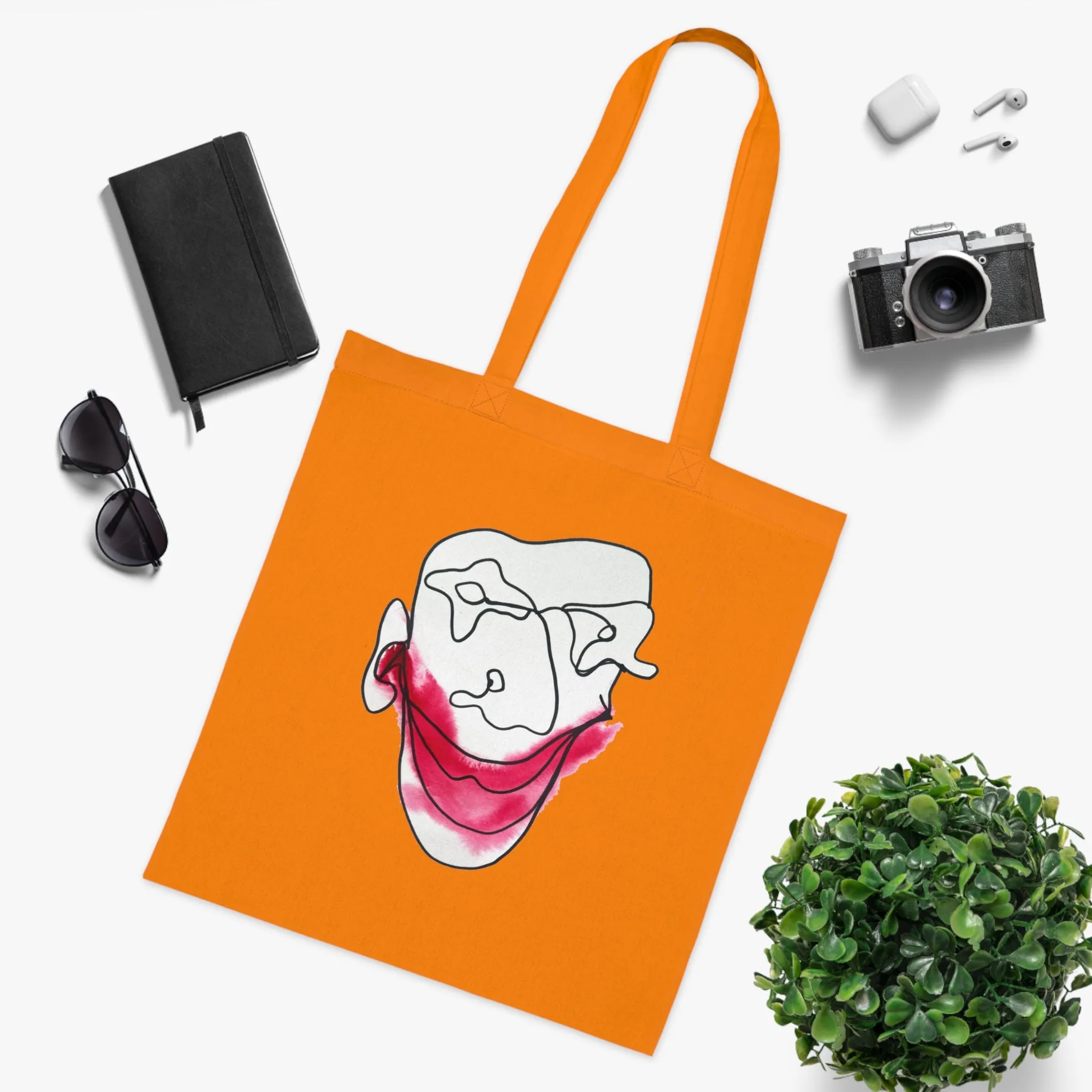 Let's Laugh - Versatile 100% Cotton Tote: Vibrant Colors, Light & Practical