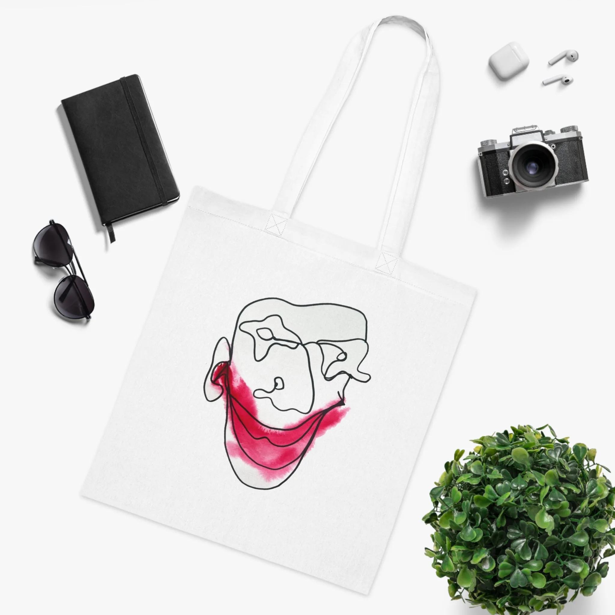 Let's Laugh - Versatile 100% Cotton Tote: Vibrant Colors, Light & Practical