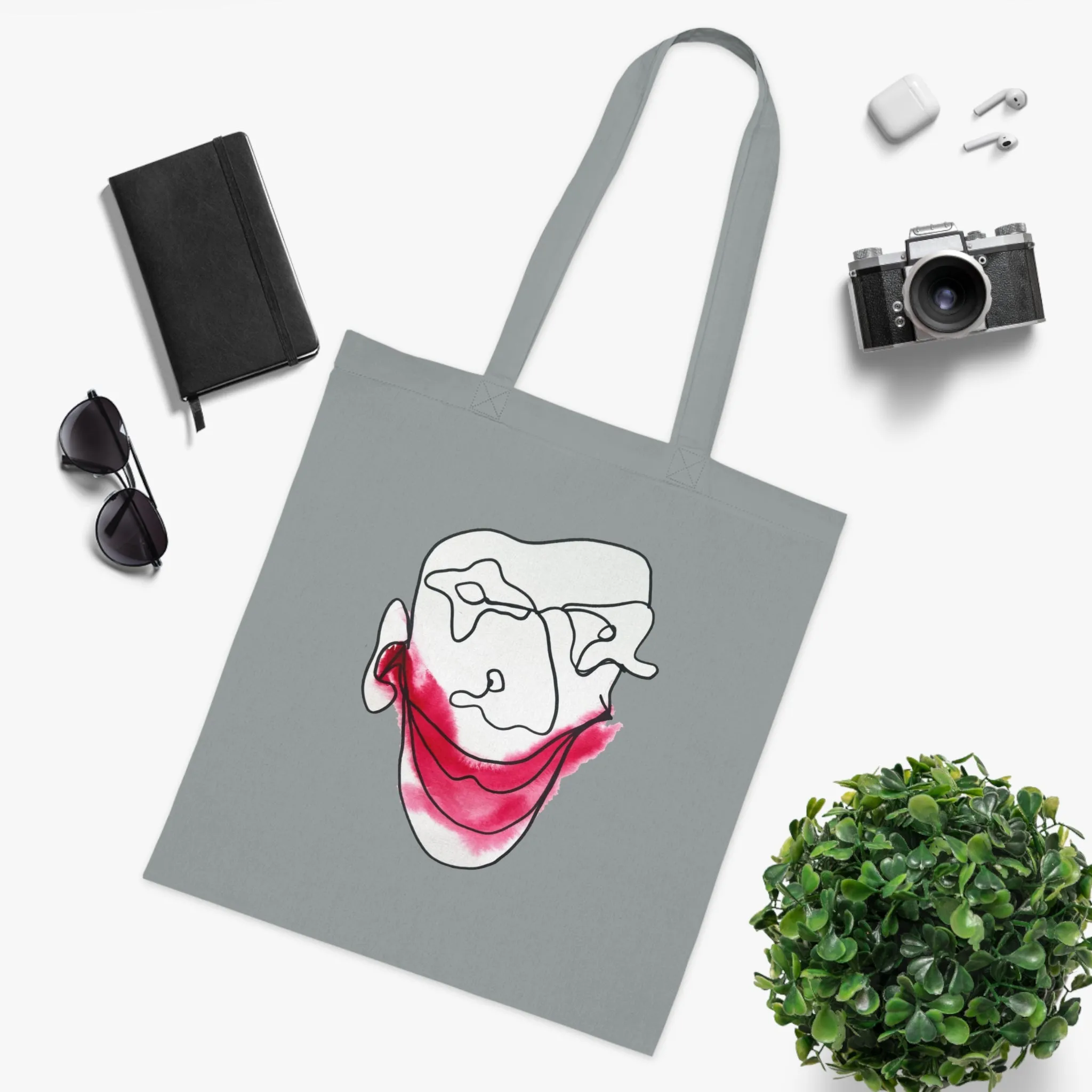 Let's Laugh - Versatile 100% Cotton Tote: Vibrant Colors, Light & Practical