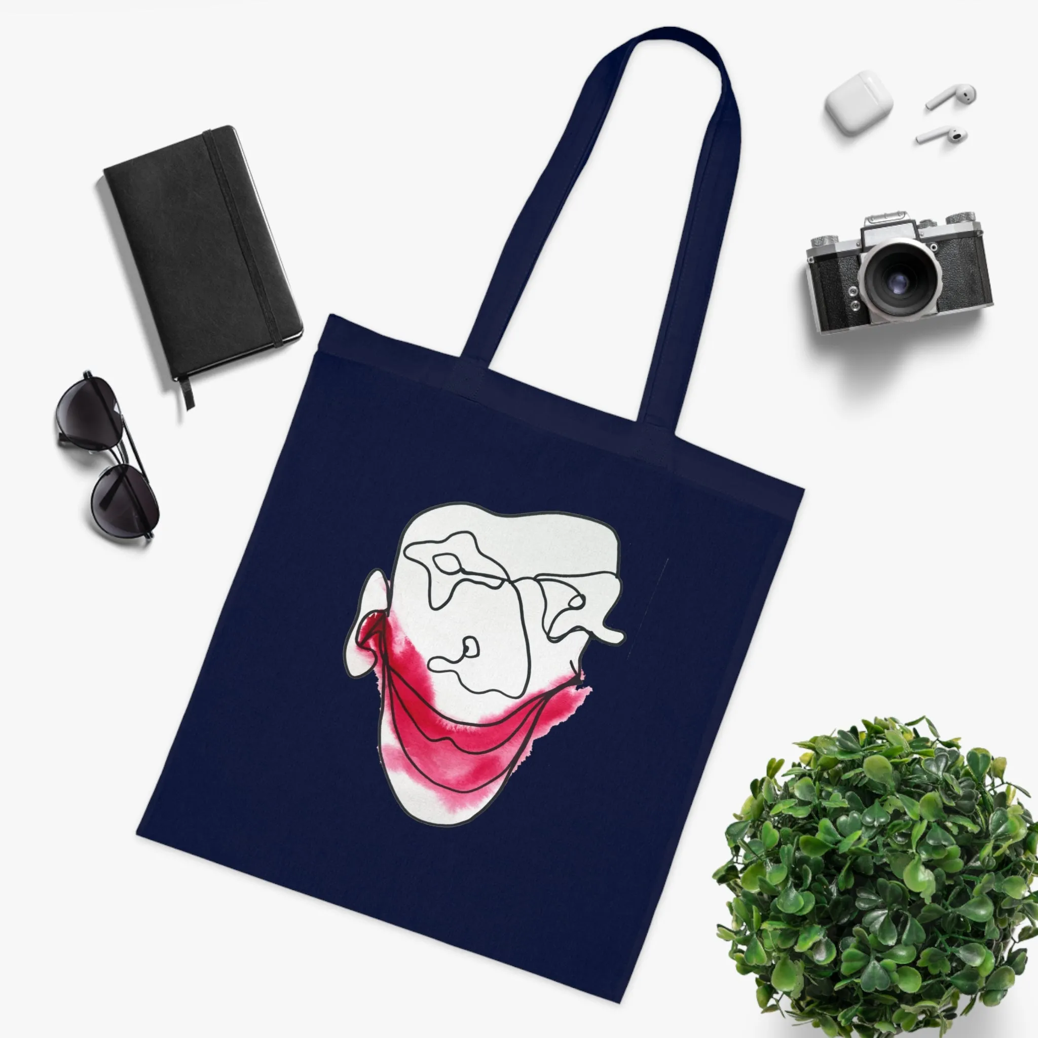 Let's Laugh - Versatile 100% Cotton Tote: Vibrant Colors, Light & Practical