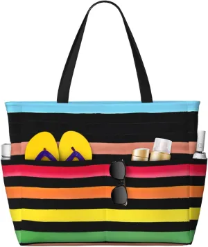 LGBT Pride Rainbow Gay proud Large Capacity Travel Bag Lightweight Shopping Handbag Beach Tote Bags Work Bag
