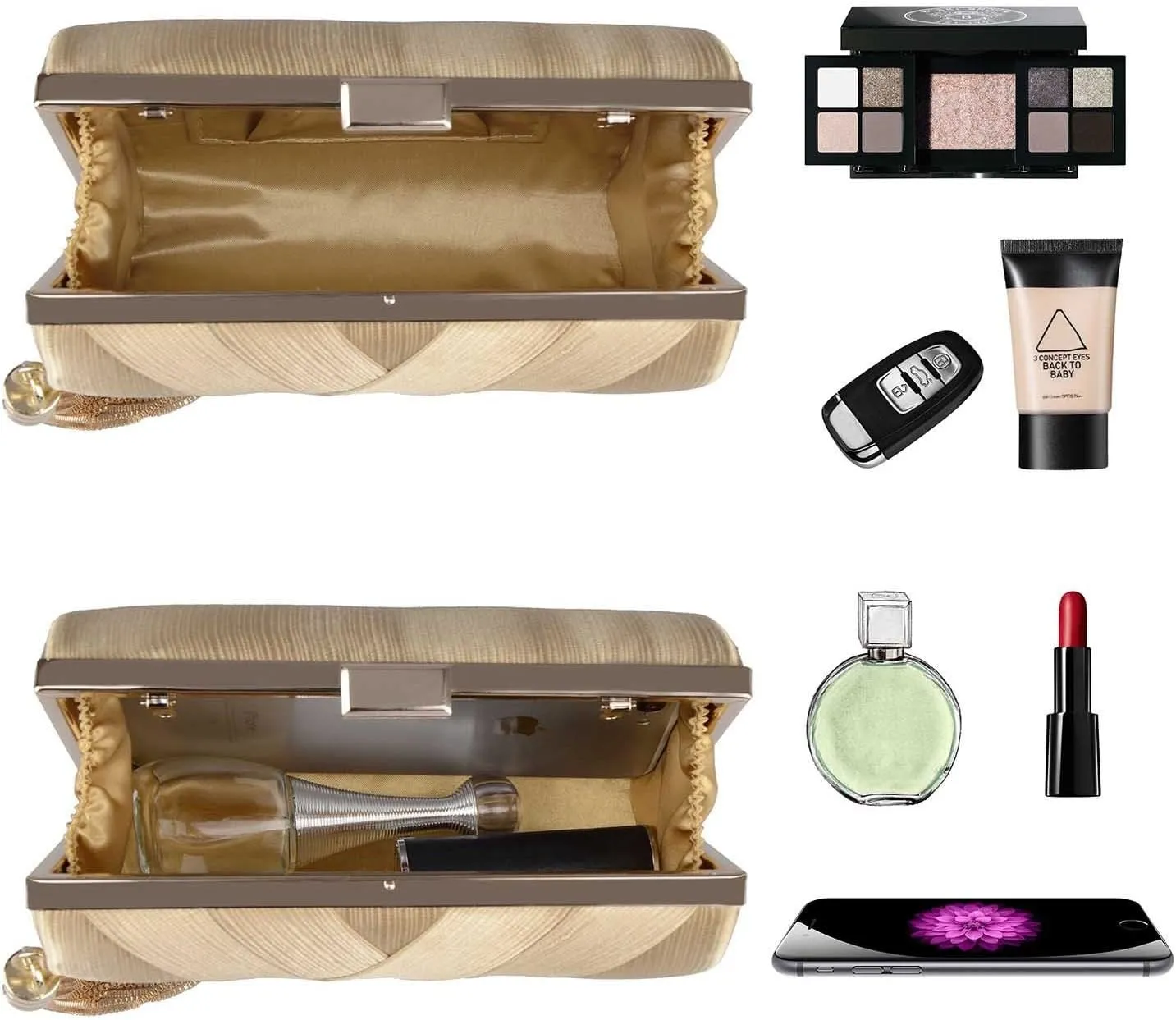 LIFEWISH Tassel Evening Bags Clutch Purses for Women for Wedding Prom Night out Party