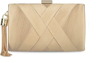 LIFEWISH Tassel Evening Bags Clutch Purses for Women for Wedding Prom Night out Party